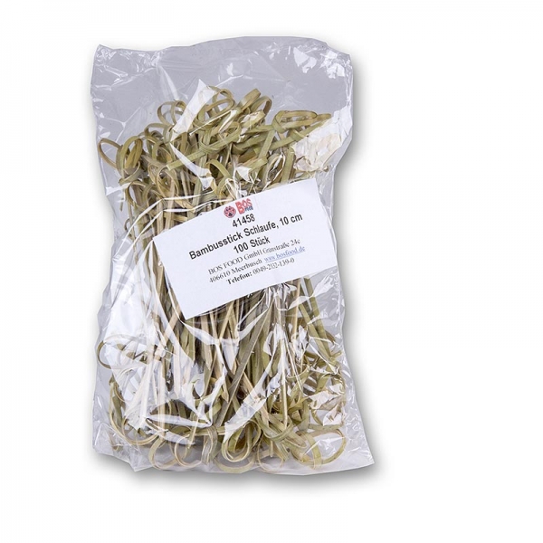 Bambus-Spieße, mit Knotenende, grün, 10cm, 100 St