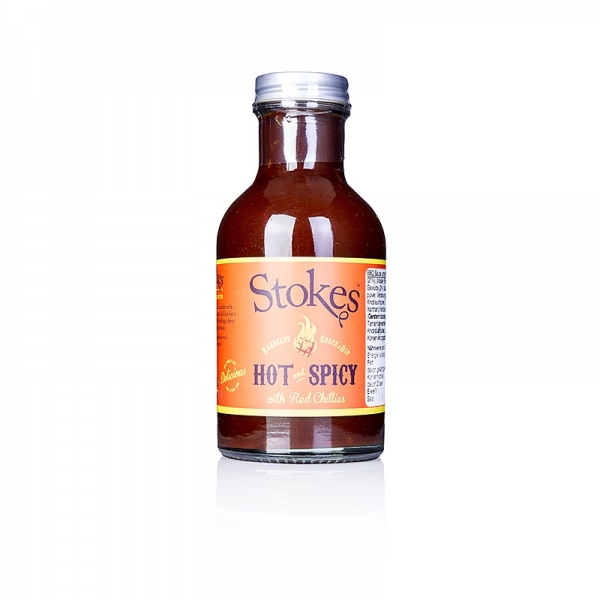 Stokes BBQ Sauce, Hot & Spicy, mit Chilli, 250 ml