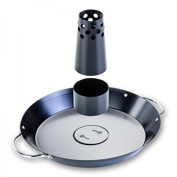 Grillzubehör - Wok Korb, Ø 31cm, Stahl emailliert, 1 St