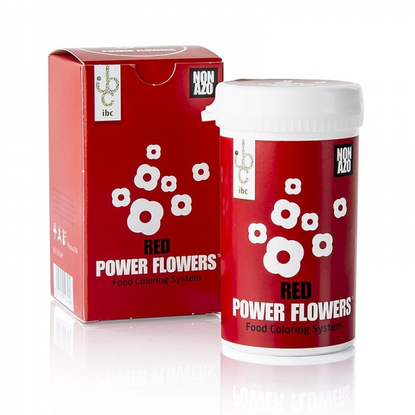 PowerFlowers - Rot, AZO-freie Lebensmittelfarbe für Schokolade, Mona Lisa, 50g