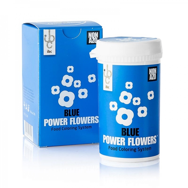 PowerFlowers - Blau, AZO-freie Lebensmittelfarbe für Schokolade, Mona Lisa, 50g