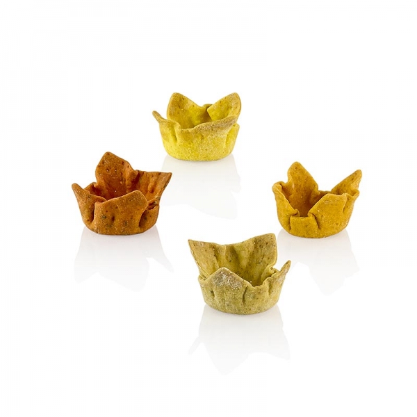 "Cups" Spicy Tartelettes, Curry-Falafel-Chili-Pfeffer, ø 3cmx1,5cm, Pidy, 384g, 96 St