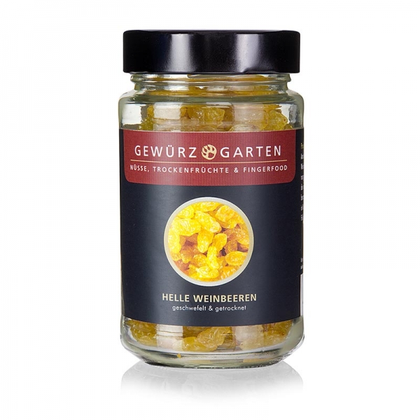 Gewürzgarten Weinbeeren, geschwefelt (ähnlich Sultaninen), 120g