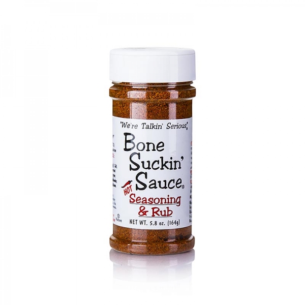 Bone Suckin´ Seasoning & Rub´ Hot, BBQ Gewürzzubereitung, scharf, Ford´s Food, 164g