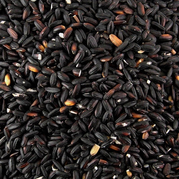 Schwarzer Kleb-Reis, nussiger Geschmack, beliebt für Desserts, 400g