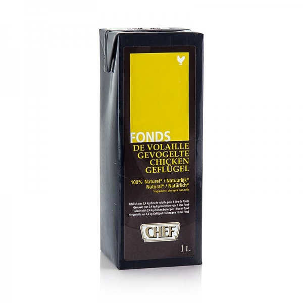 CHEF Premium - Geflügelfond, flüssig, küchenfertig, 1 l