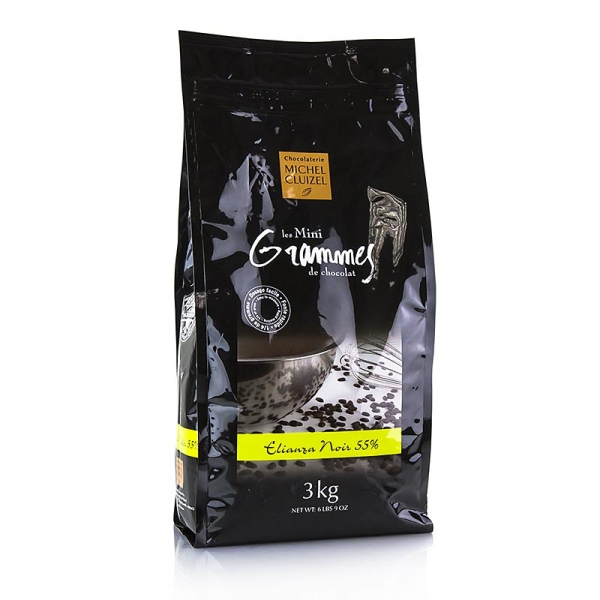 Elianza 55%, Bitter Couverture, Grandes Teneurs, Callets, Michel Cluizel, 3 kg