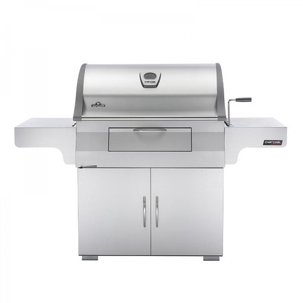 Holzkohlegrill PRO 605, höhenverstellbarer Rost, Seitenablagen, 1 St