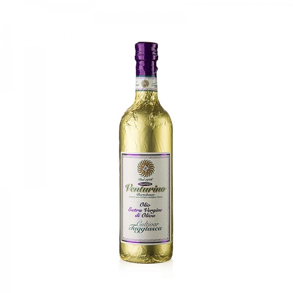 Venturino Olivenöl Extra Vergine, 100% Taggiasca Oliven, Goldfolie, 750 ml