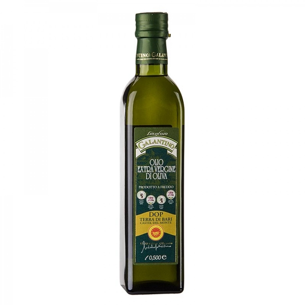 Olivenöl Extra Vergine, "Terra di Bari DOP", kräftig fruchtig, Galantino, 500 ml
