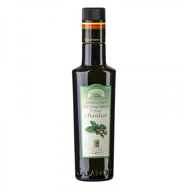 Galantino - Olivenöl Extra Vergine mit Basilikum - Basilicolio, 250 ml