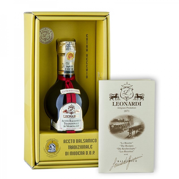 Aceto Balsamico Tradizionale DOP Extravecchio, 25 Jahre, Geschenkbox, Leonardi, 100 ml