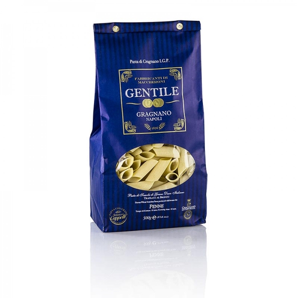 Pastificio Gentile Gragnano IGP - Penne, bronzegezogen, 500g