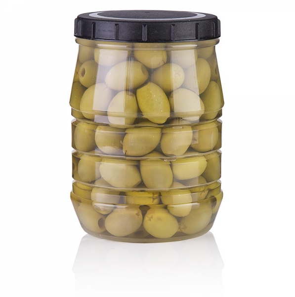 Grüne Oliven, ohne Kern, in Lake, Linos, 1,5 kg, ATG 800g