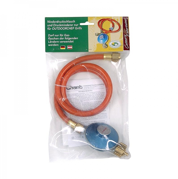 Outdoorchef-Zubehör- Gasschlauch & Druckregler, Gasgrills ab 2011, 90cm/50mbr, 1 St