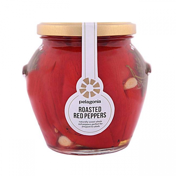Pelagonia Roasted Red Peppers - Geröstete rote Paprika-Streifen - 560g