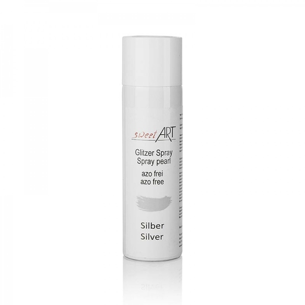 Glitzer Spray, silber glänzend, Sweet Art, 250 ml