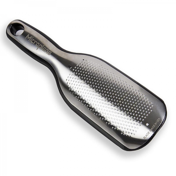 Elite Serie - feine Reibe mit Auffangbehälter, Griff schwarz/soft-touch, 1 St