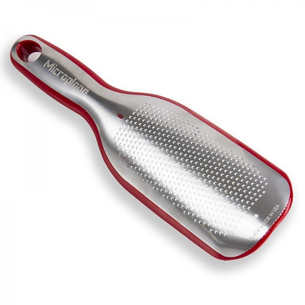 Elite Serie - feine Reibe mit Auffangbehälter, Griff rot/soft-touch, 1 St