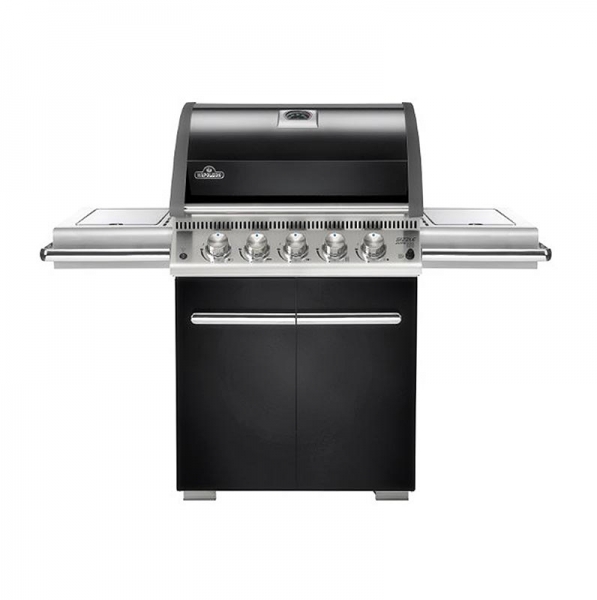 Gasgrill LE3, schwarz, 1 Infrarot-, 3 normal Brenner, Eisbehälter, Schneidbrett, 1 St