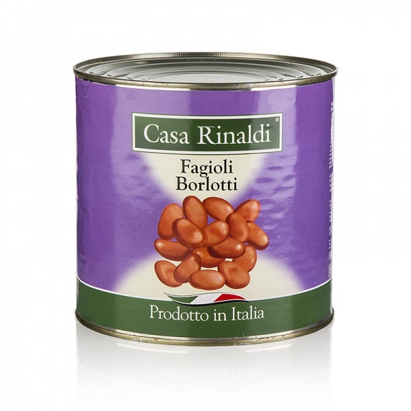 Borlotti Bohnen - Fagioli Borlotti, gegart, 2,5 kg