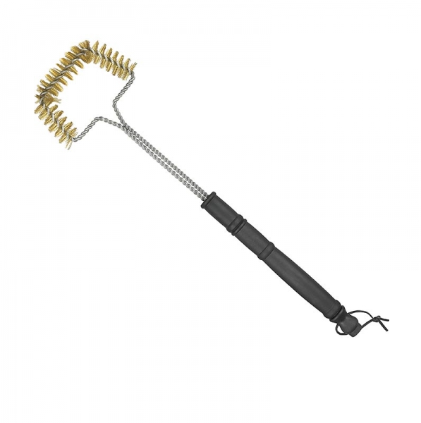 Grillzubehör - Grillbürste, 3-Seitig, mit Messingborsten, 1 St