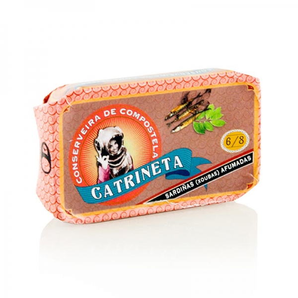 Sardinen (sardinas afumadas), ganz, geräuchert, Catrineta, 81g