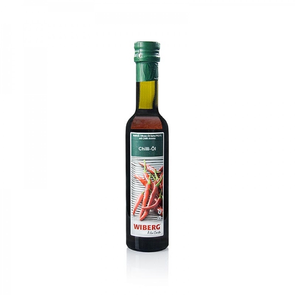 Wiberg Chili Öl, Natives Oliven-Öl Extra 99% mit Chilli-Aroma, 250 ml