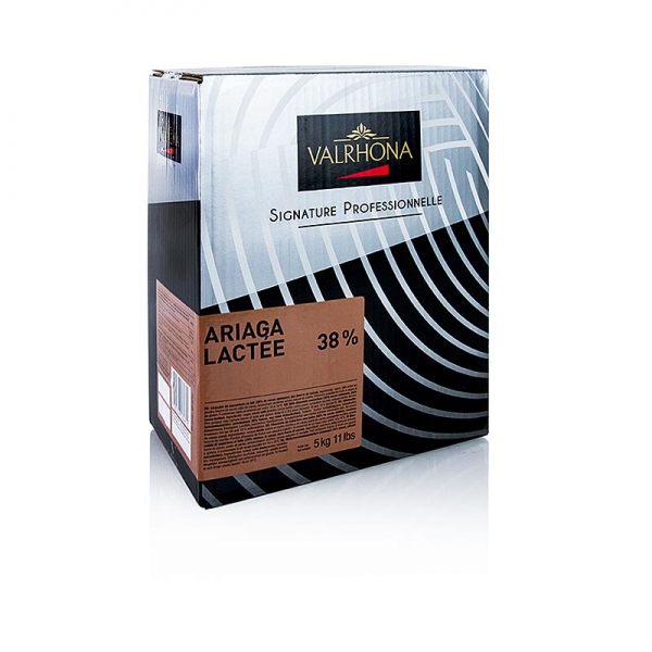 Ariaga Lactee, Milchschokolade Couverture, Callets, 38% Kakao, 5 kg