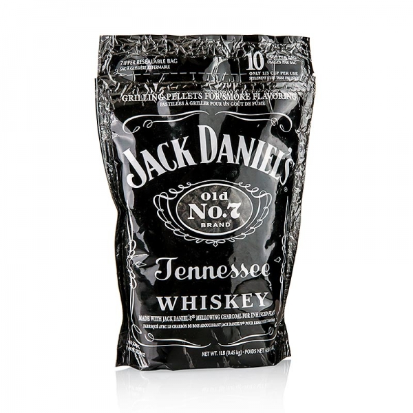 Grill BBQ - Räucherpellets aus Jack Daniel´s Wood Chips, Whiskeyfass-Eiche, 450g