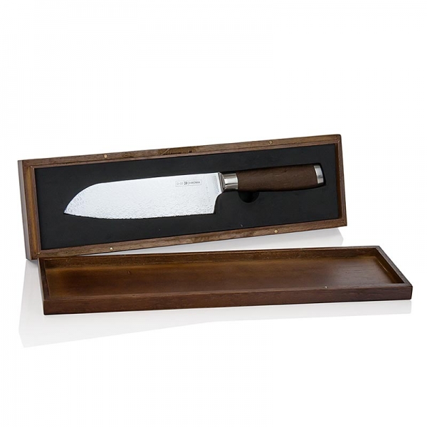 Chroma Dorimu D-03, Santoku Messer, 17cm, Volldamast, 1 St