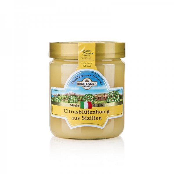 Breitsamer Honig "Mediterraner Sommer", Citrusblüte aus Sizilien, 500g