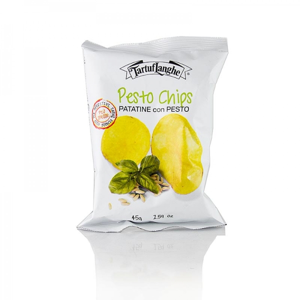 TARTUFLANGHE Pestochips, Kartoffelchips mit Pestogeschmack, 45g