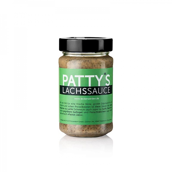 Pattys Lachssauce, Honig-Senfsauce mit Dill, 225 ml