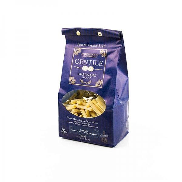 Pastificio Gentile Gragnano IGP - Papiri, bronzegezogen, 500g