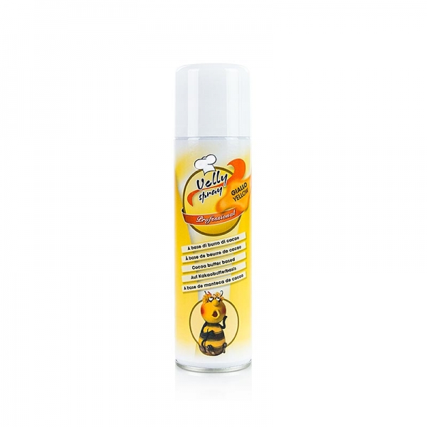 Kakaobutter Spray, Velvet/Samt Effekt, gelb, Velly, 250 ml