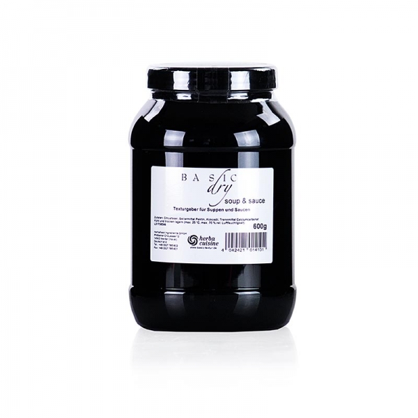 Basic Dry hell- Bindemittel & Texturgeber aus Zitrusfaser Pulver, Herbacuisine, 600g