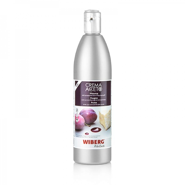 WIBERG Crema di Aceto, Pflaume, Squeeze Flasche, 500 ml