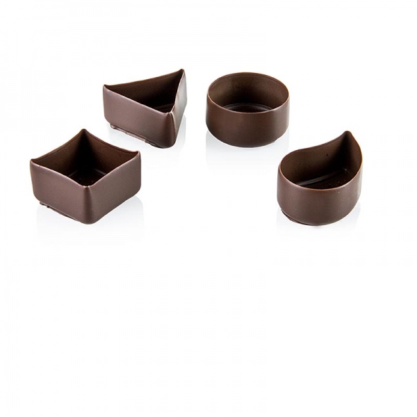 Schokoform - Dunkel, 4 verschiedene Formen, Mona Lisa, 240g, 40 St