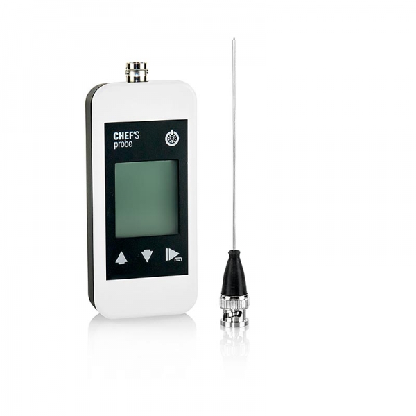 Chef´s Probe Thermometer mit Digitalanzeige, Einstechfühler, 1,5mm, weiß, 1 St