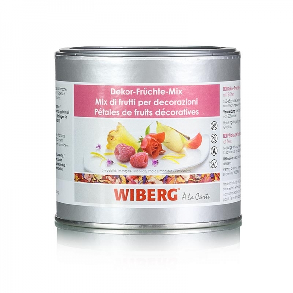 Dekor Früchte Mix, mit Blüten, 50g