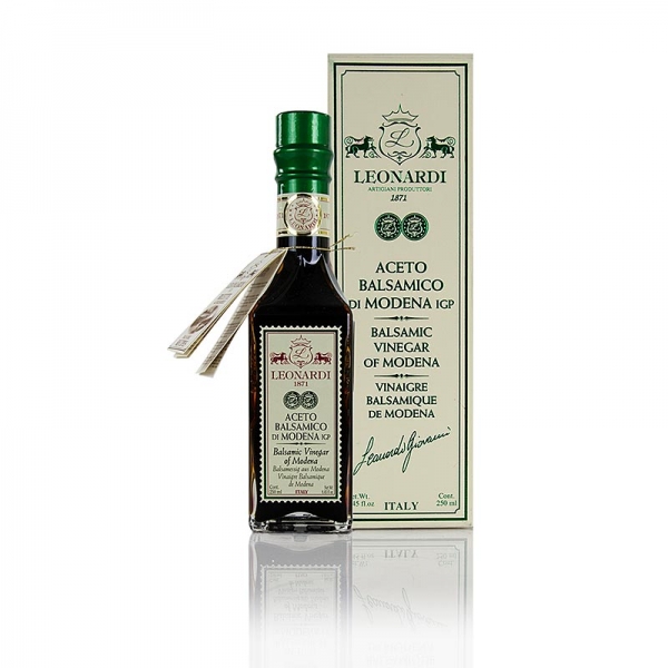 Leonardi - Aceto Balsamico di Modena IGP, Francobollo, 4 Jahre, 250 ml