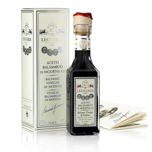 Leonardi - Aceto Balsamico di Modena IGP, Francobollo, 8 Jahre, 250 ml