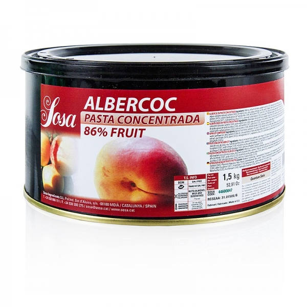 Paste - Aprikose, 1,5 kg