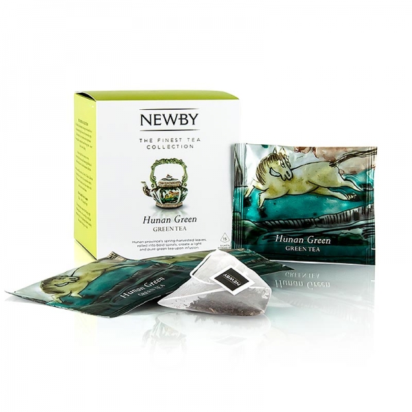 Newby Tea Hunan Green, chinesischer grüner Tee, 37,5g, 15 St