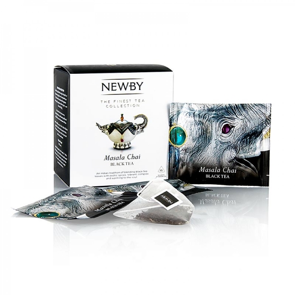 Newby Tea Masala Chai, schwarzer Tee, 37,5g, 15 St