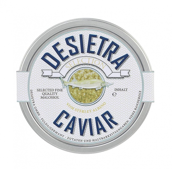 Desietra Selection Kaviar vom Albino-Sterlet, Aquakultur Deutschland, 250g