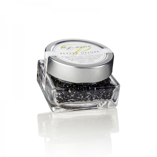 Schwarzer Pfeffer, mit Meersalz fermentiert, ganz, PEPPER DELUXE, 80g