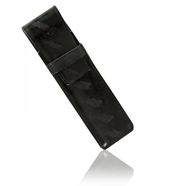 Stifteetui, Stör-/Rinderleder, schwarz, 16,5x4,5xm, 1 St