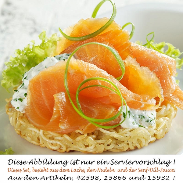 Ramenburger Set Lachs, für 4 Burger (Buns, Lachs & Sauce), 760g, 3 tlg.